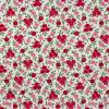 4423 - Wit met roze en rode bloemetjes