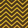 5026 - Geel met zigzag van zwarte bandensporen