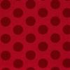 5242 - Rood met grote donkerder rode dots
