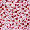 5253 - Wit met klein wit en roze bloemetje