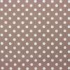 5258 - Taupe met bijna witte polka dot