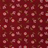 5604 - Rood met roodroze bloemetjes