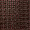 5894 - Bruin (donker) met rode vierkantjes en beige takje