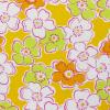 5909 - Geel met witte en limegroene bloemen