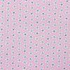 5910 - Roze met witte bloemetjes met blauw hartje