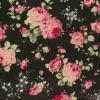6062 - Donkerbruin met roze rode rozen