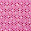 6078 - Roze met roze, witte en paarse hartjes