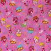6104 - Roze middel met gekleurde cupcakes en snoepjes