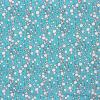 6109 - Aqua blauw met wiite bubbles