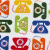 6210 - Wit met vrolijk gekleurde telefoons