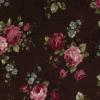 6641 - Donkerbruin met middelgrote rozen