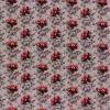 6767 - grijs met rood-roze bloemetjes