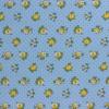 Dotted flowers Blue/Yellow FQ