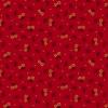 6897 - Rood met donkerder blaadje en lichter stipje en bloemetje